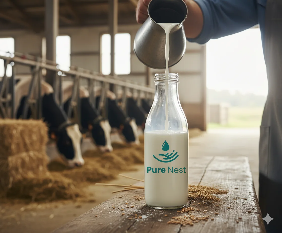 Pure Nest dairy from local farms